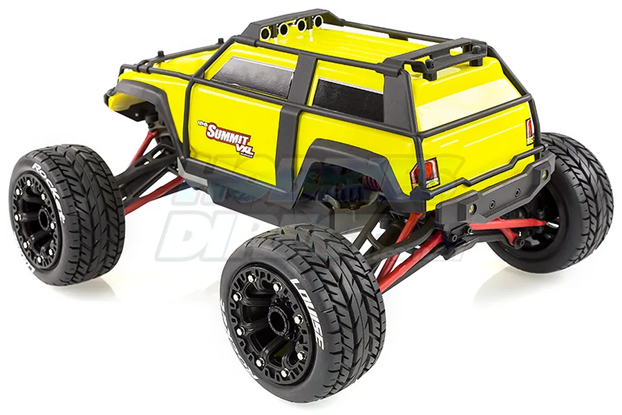 Louise 2.2&amp;quot; ST-Rocket Tyres on Black Spoke Rims - Glued Truck Wheels w/ Foam 2Pcs image 17800