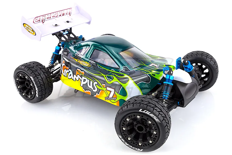 Louise 2.2&amp;quot; ST-Rocket Tyres on Black Spoke Rims - Glued Truck Wheels w/ Foam 2Pcs image 17802