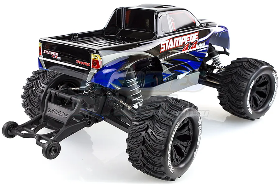 Louise 2.8&amp;quot; MT-Cyclone Tyres on Black Spoke Rims - Glued Truck Wheels w/ Foam 2Pcs image 17841