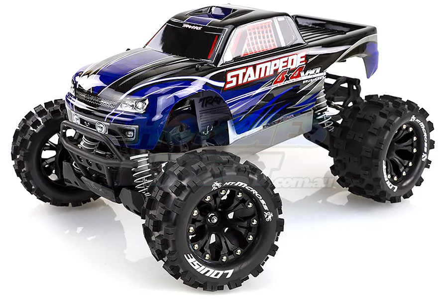 Louise 2.8&amp;quot; MT-Mcross Tyres on Black Spoke Rims - Glued Truck Wheels w/ Foam 2Pcs image 17845