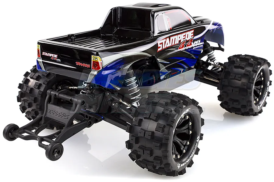 Louise 2.8&amp;quot; MT-Mcross Tyres on Black Spoke Rims - Glued Truck Wheels w/ Foam 2Pcs image 17847