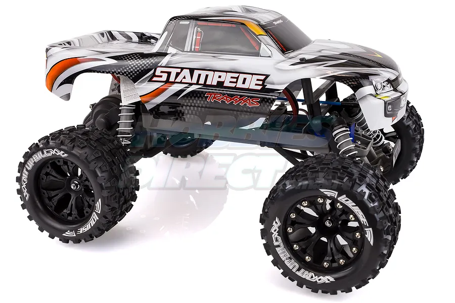 Louise 2.8&amp;quot; MT-Uphill Tyres on Black Spoke Rims - Glued Truck Wheels w/ Foam 2Pcs image 17852
