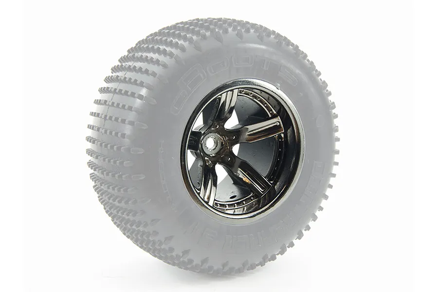 ARRMA 2.2&amp;quot; Black Chrome VORTEKS Rims 2Pcs image 17874