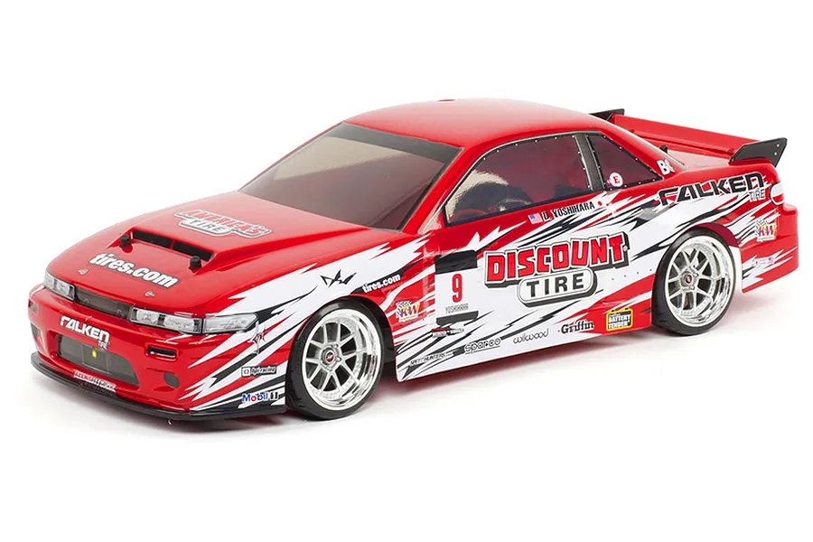 HPI E10 Drift Nissan S13 Falken Discount Tires RC Drift Car Electric 1/10 Scale RTR image 17881