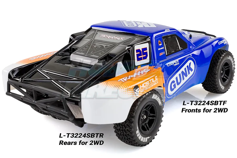 Louise 2.2/3.0&amp;quot; SC-Hummer Tyres on Black Rims - Glued Wheels 2Pcs image 18153