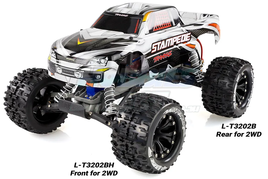 Louise 2.8&amp;quot; MT-Pioneer Tyres on Black Rims - Glued Wheels 2Pcs image 18175