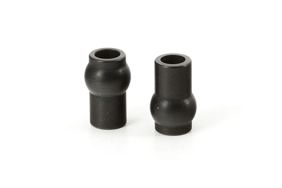 Two black metal pivot balls for ARRMA RC vehicles, shown against a plain white background.