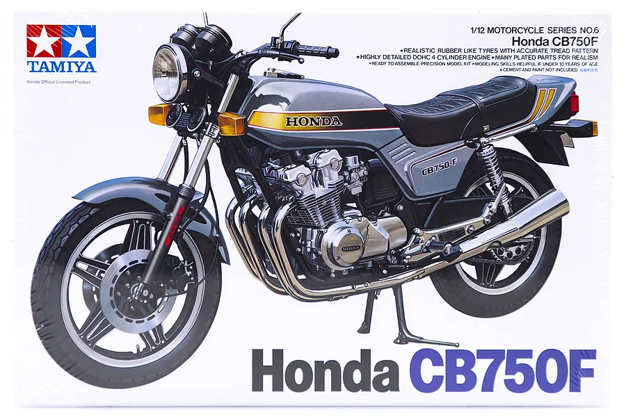 Tamiya 1/12 Honda CB750F Motorcycle Plastic Model Kit image 18370
