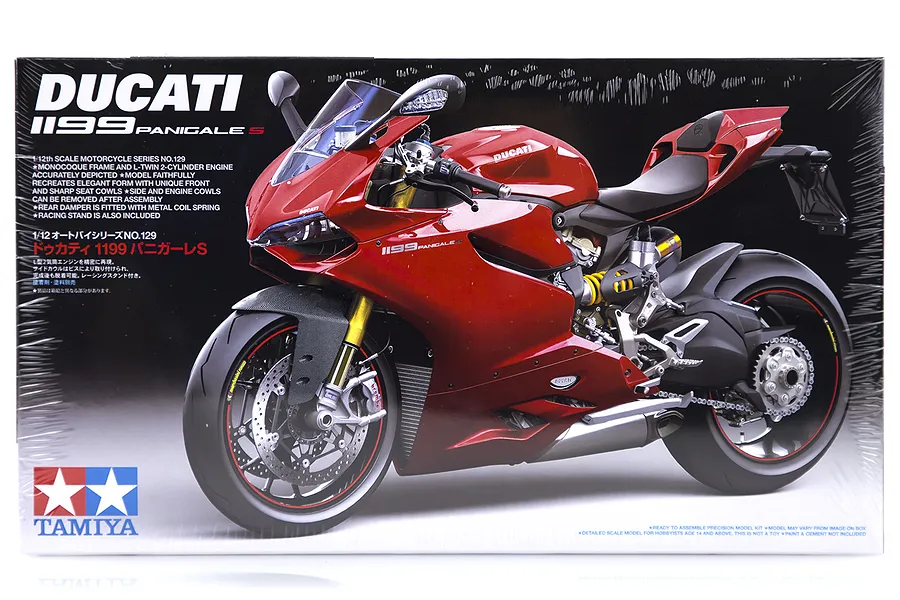 Tamiya 1/12 Ducati 1199 Panigale S Motorcycle Scaled Plastic Model Kit image 18372
