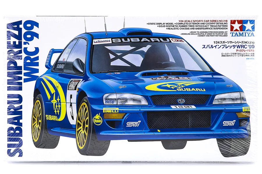 Tamiya 1/24 Subaru Impreza WRC`99 Scaled Plastic Model Kit image 18391
