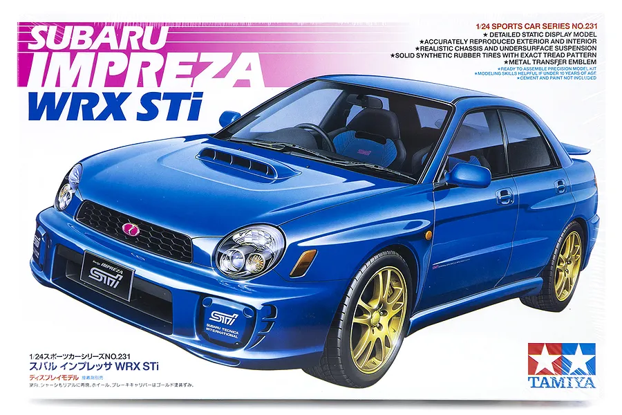 Tamiya 1/24 Subaru Impreza WRX STi Scaled Plastic Model Kit image 18392