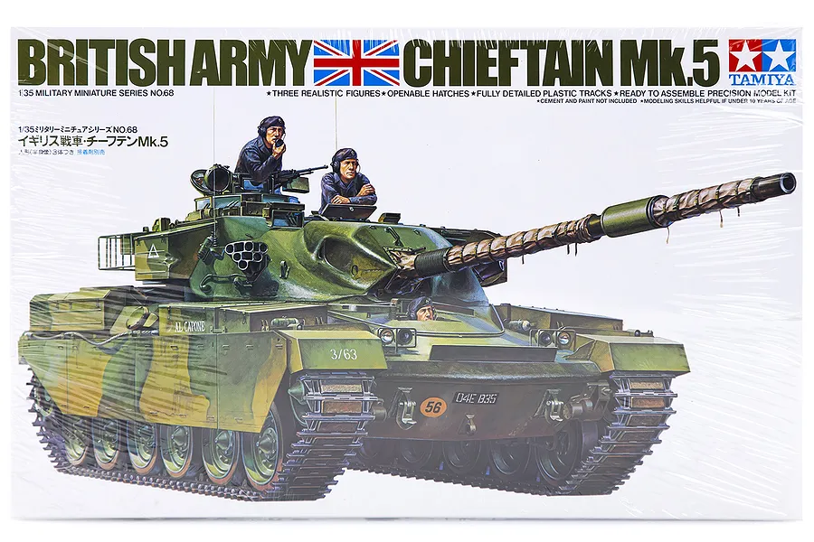 Tamiya 1/35 British Chieftain Mk.5 Tank Plastic Model Kit image 18424