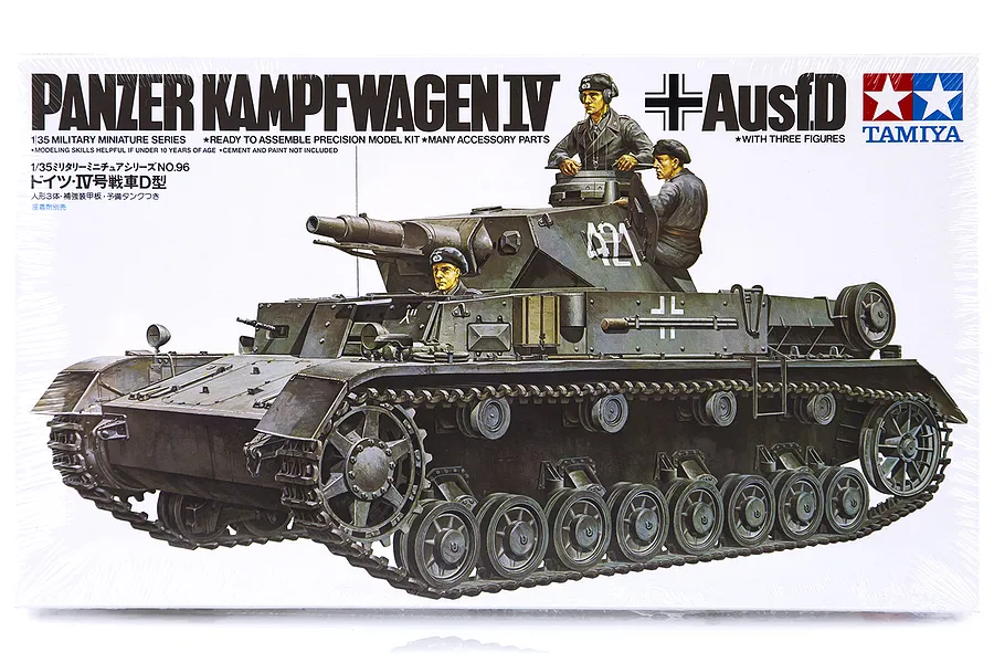 Tamiya 1/35 German Panzer Kampfwagen IV (Ausf.D) Tank Scaled Plastic Model Kit image 18429