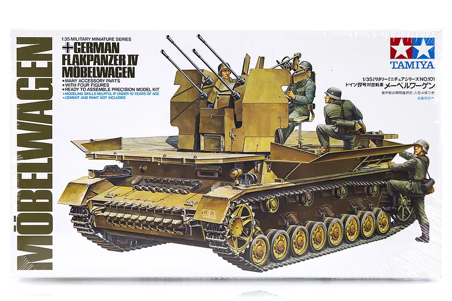 Tamiya 1/35 German Flakpanzer IV Modelwagen Self-Propelled Anti-Aircraft Gun Scaled Plastic Model Kit image 18430