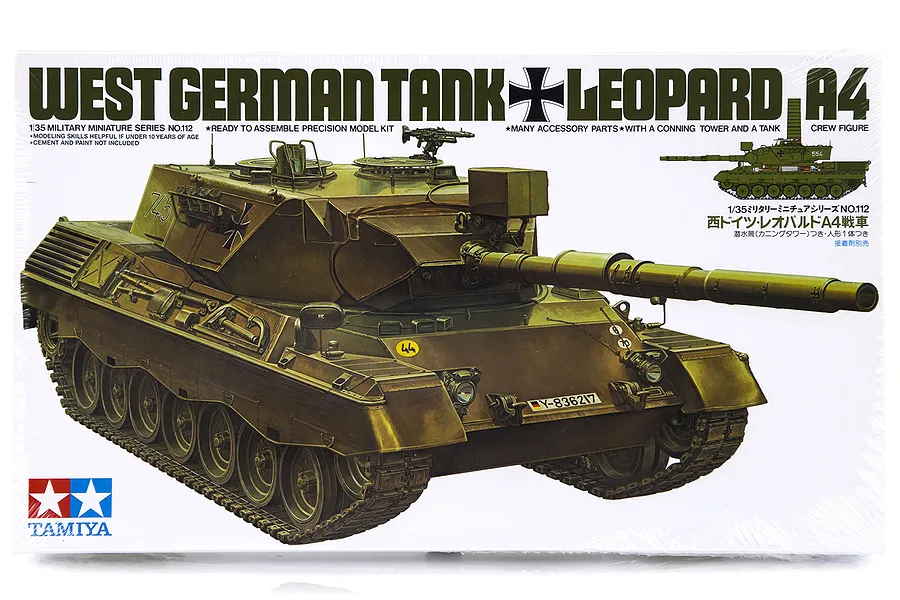 Tamiya 1/35 West German A4 Leopard Tank Scaled Plastic Model Kit image 18431