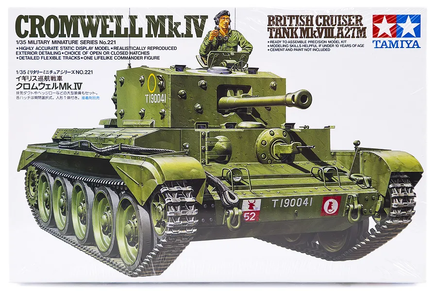 Tamiya 1/35 British Cromwell Mk.IV Tank Scaled Plastic Model Kit image 18447