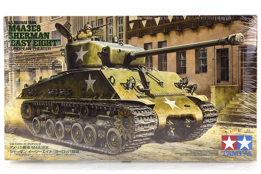 Tamiya 1/35 U.S. M4A3E8 Sherman &amp;quot;Easy Eight&amp;quot; Tank Scaled Plastic Model Kit image 18462