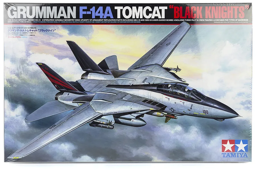 Tamiya 1/32 Grumman F-14A Tomcat Jet Scaled Plastic Model Kit - Black Knights image 18465