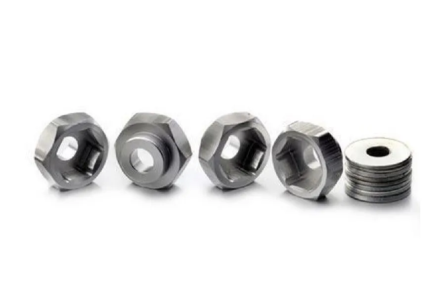 Absima Silver Aluminium 12mm To 17mm Hex Adaptor Set 4Pcs image 18574