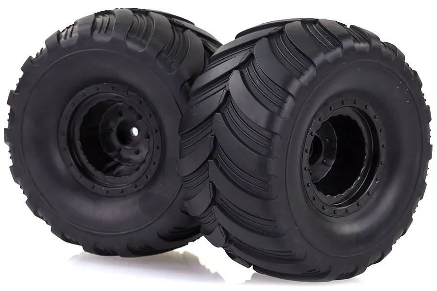 HSP 2.2&amp;quot; Crusher Off Road Tyres on Black Rims - Wheels 2Pcs image 18694
