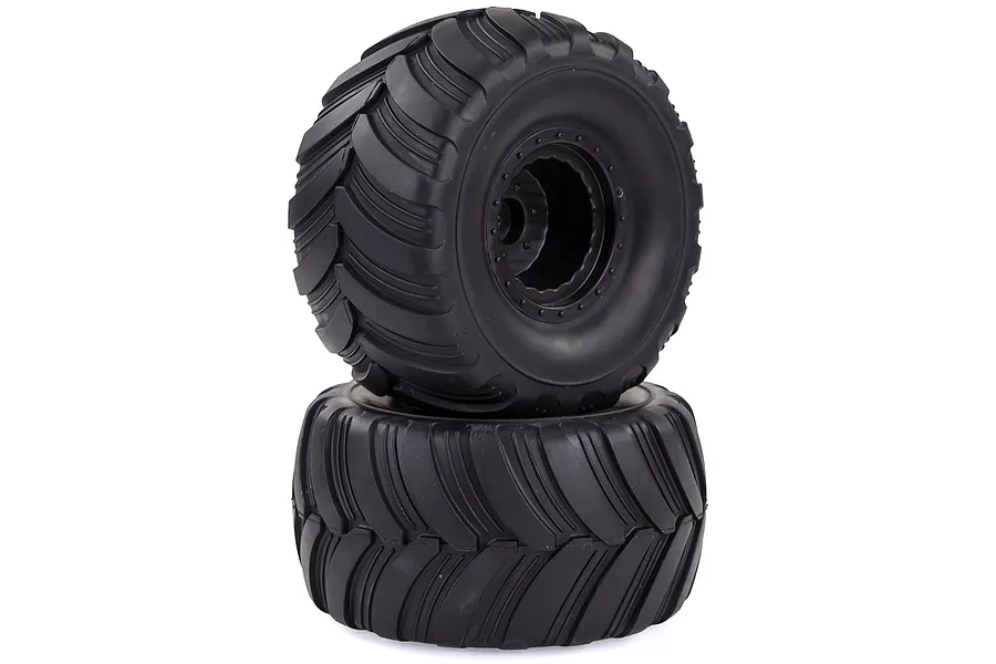 HSP 2.2&amp;quot; Crusher Off Road Tyres on Black Rims - Wheels 2Pcs image 18695
