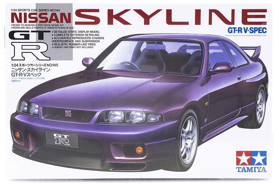 Tamiya 1/24 Nissan GT-R V-Spec Scaled Plastic Model Kit image 18733