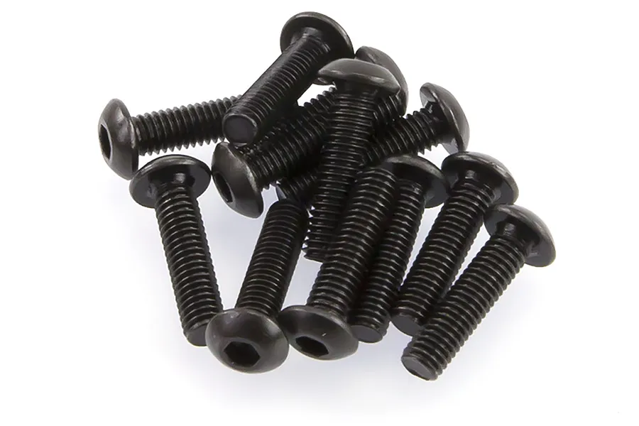 HSP 3x12mm Fine Thread Button Head Screws 12Pcs image 18774
