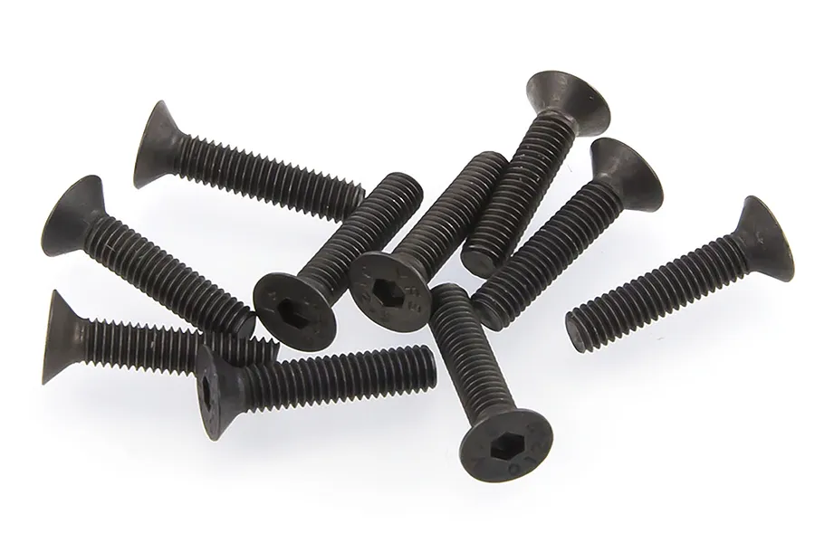 HSP 3x14mm Fine Thread Countersunk Head Screws 10Pcs image 18778