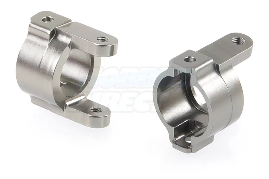 HSP RC4 Gunmetal Aluminium Left &amp;amp; Right Steering Hub image 18857