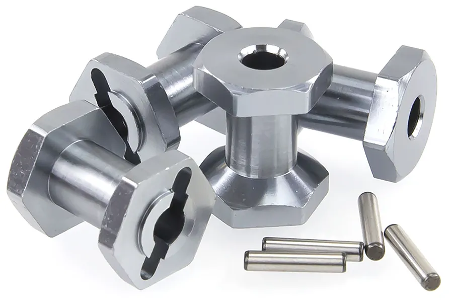 HSP RC4 Gunmetal Aluminium Wheel Hexes w/ Pins image 18866