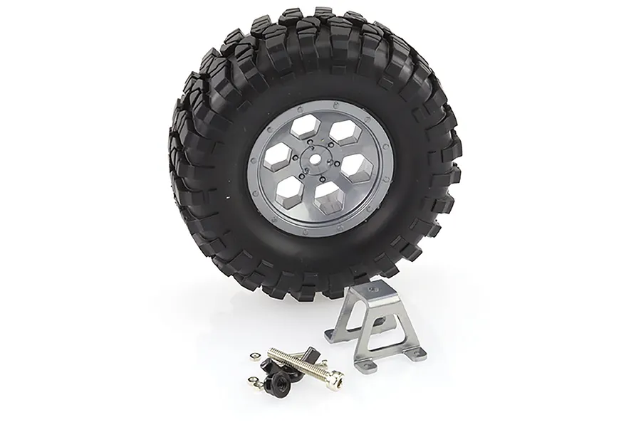HSP RC4 Grey Spare Tyre w/ Mount image 18875