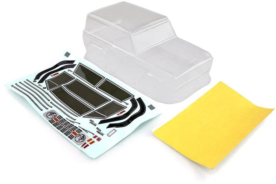 HSP 1/10 RC4 Rock Cruiser Truck Unpainted Body Shell w/ Masking &amp;amp; Decals image 18927