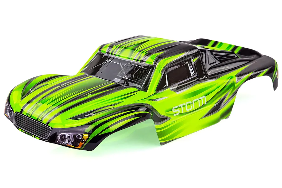HSP 1/10 Storm BL Short Course Truck Painted Green Body Shell image 18945