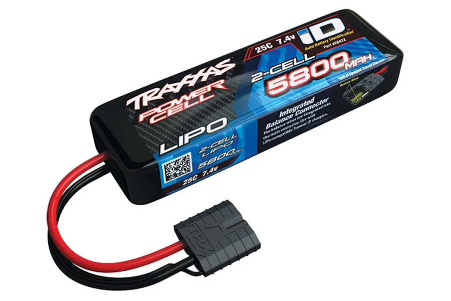 Traxxas Power Cell 7.4V 5800mAh 25C iD LiPo Battery image 19046