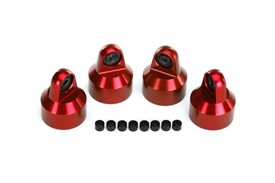 Traxxas Red Aluminium GTX Shock Caps w/ Spacers image 19096