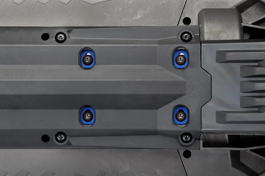 Traxxas Blue Aluminium Motor Mount Spacers w/ Screws image 19105