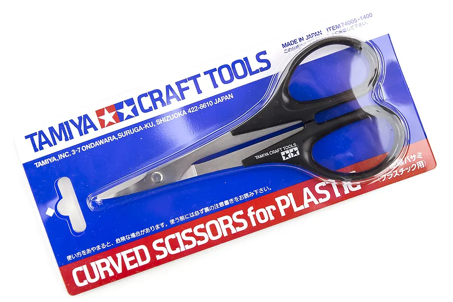 Tamiya Modeling Curved Scissors For Plastic Parts image 19204