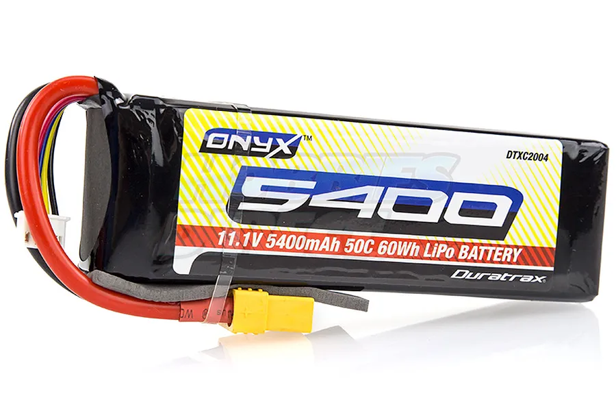 Duratrax Onyx 11.1V 5400mAh 50C Soft Case LiPo Battery image 19205