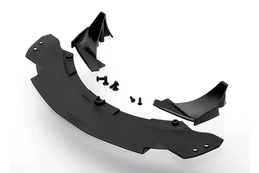 Traxxas Front Splitter Extension &amp;amp; Canards Set w/ Screws image 19263