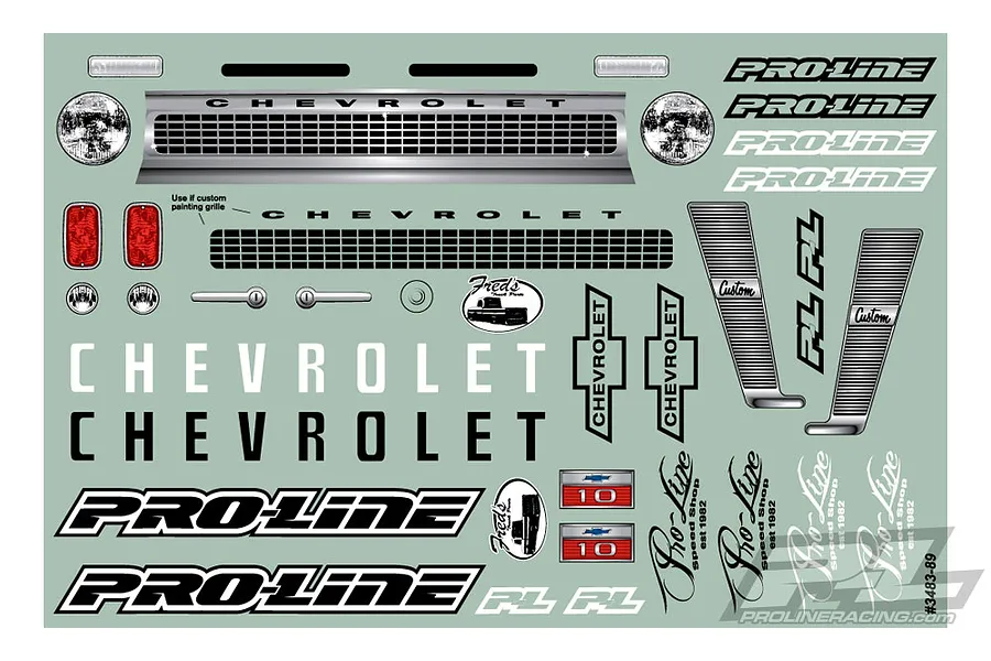 Pro-Line 1/10 1966 Chevrolet C10 for SCX10 Honcho Unpainted Body Shell image 19356