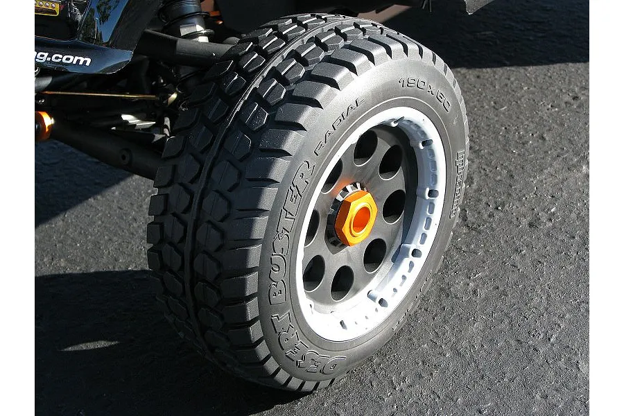 HPI 4.7/5.5&amp;quot; Baja 5T/5SC Front Outlaw Black Rims 2Pcs image 19517
