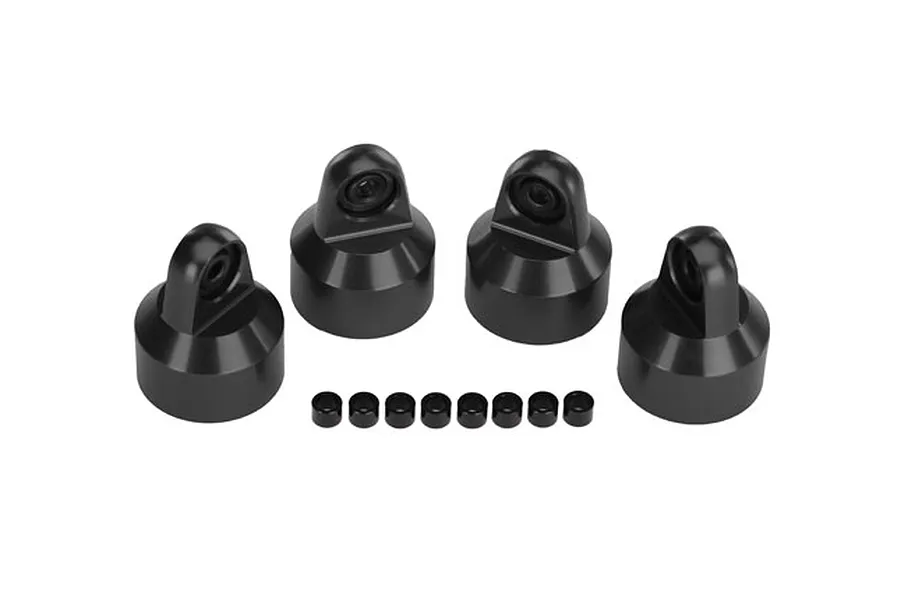 Traxxas Black Aluminium GTX Shock Caps w/ Spacers image 19569