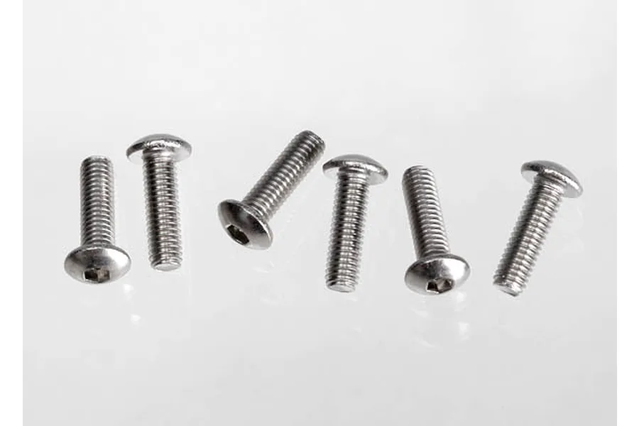 Traxxas Stainless 3x10mm Fine Thread Button Head Screws 6Pcs image 19645