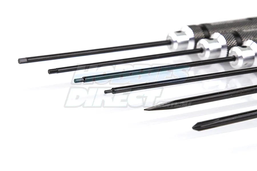 FastRax 1.5, 2.0, 2.5, 3.0mm Hex Driver &amp;amp; Phillips, Flat head Screwdriver Set 6Pcs image 19757
