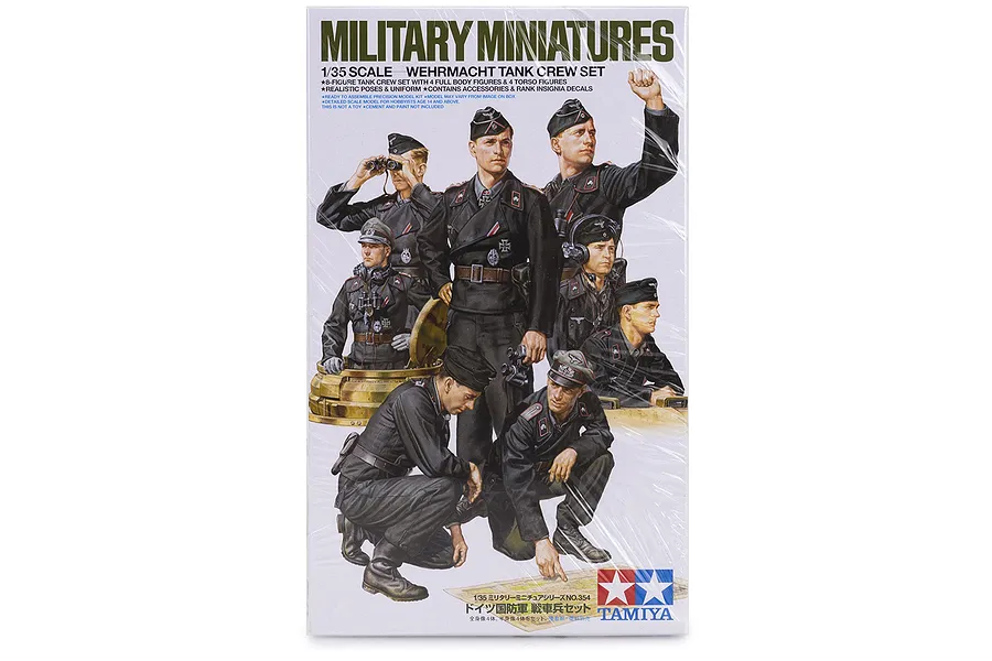 Tamiya 1/35 Wehrmacht Tank Crew Set Scaled Plastic Model Kit image 19860