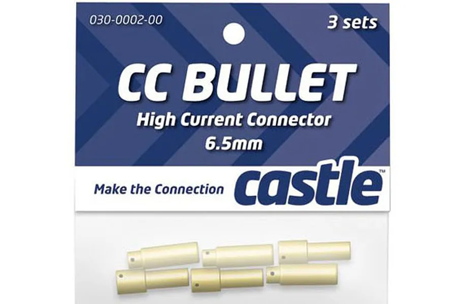 Castle Creations 6.5mm Bullet Connectors 3 Pairs image 19902