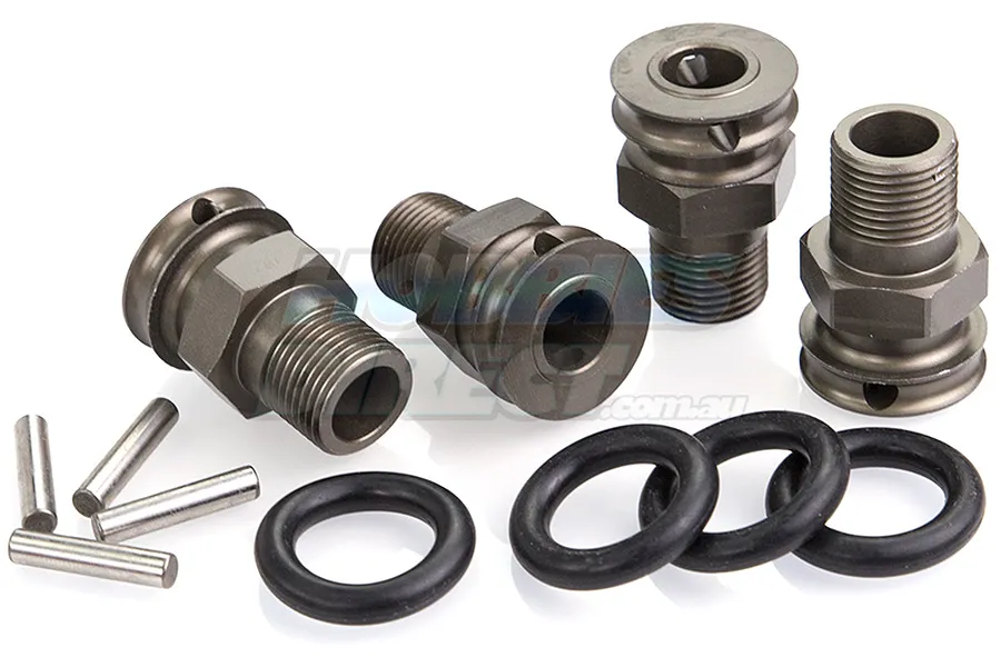 Rovan 5IVE-T Gunmetal Aluminium Wheel Widener Set image 20176