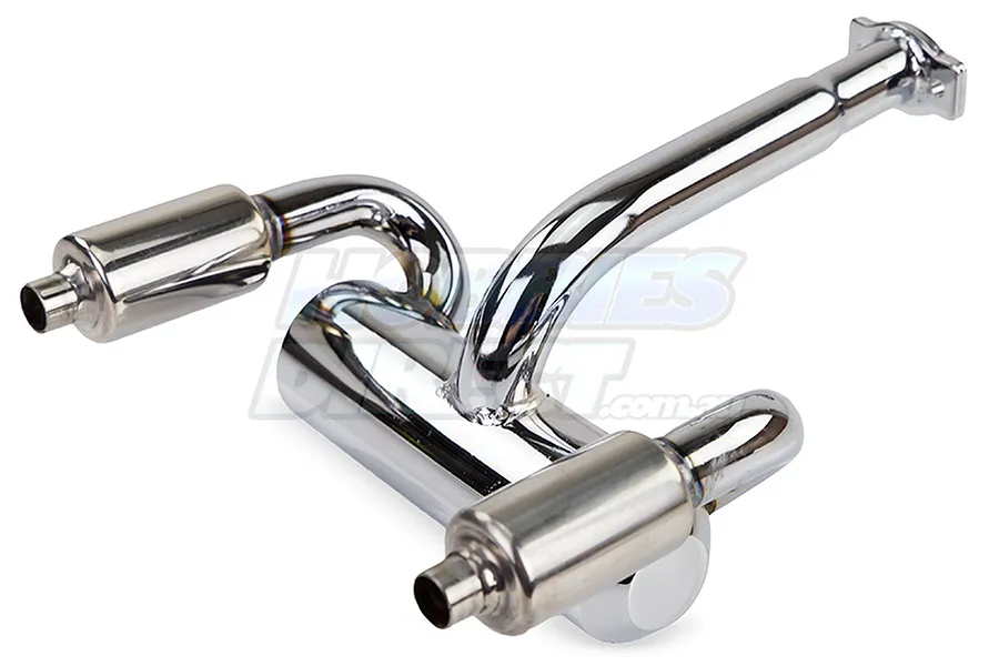 Rovan Baja Tuned Twin Tip Exhaust Pipe Set image 20252