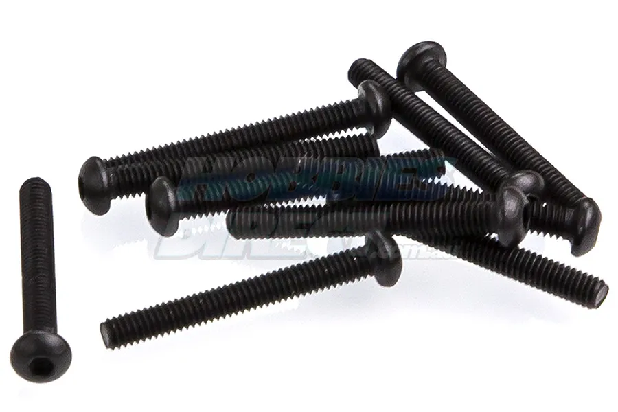 Rovan 2.5x22mm Fine Thread Button Head Screws 10Pcs image 20297