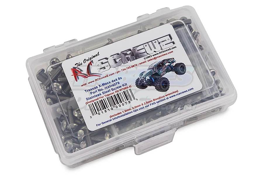RC Screwz Traxxas 8S X-Maxx Complete Stainless Screw Kit image 20440